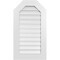 Ekena Millwork Octagonal Top Surface Mount PVC Gable Vent: Functional, w/ 3-1/2"W x 1"P Standard Frame, 20"W x 36"H GVPOT20X3601SF - alternate 1